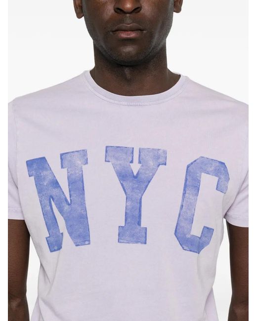 Bowery Supply Co. Purple Graphic-Print T-Shirt for men