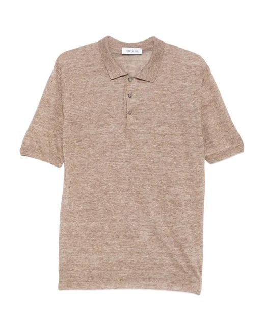 Gran Sasso Poloshirt Mit Kurzen Ärmeln in Natural für Herren
