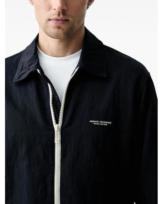 ARMANI EXCHANGE Jack Met Logoprint in het Blue voor heren