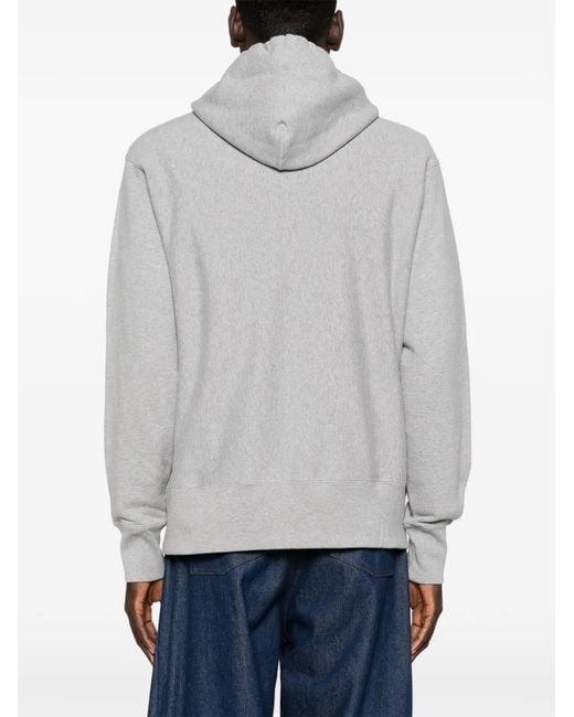 Brain Dead Gray X Brooks Brothers Hoodie À Logo for men