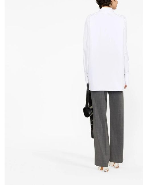 Jil Sander Blouse Met Knopen in het White