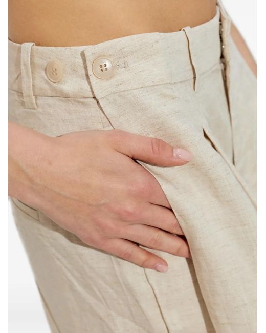 Gestuz Geplooide Shorts in het White