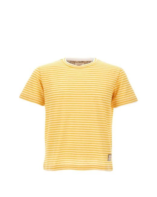 Bob Yellow Coast Striped T-Shirt for men