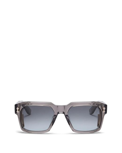 Akoni Gray Pegasus Two Geometric-Frame Sunglasses for men