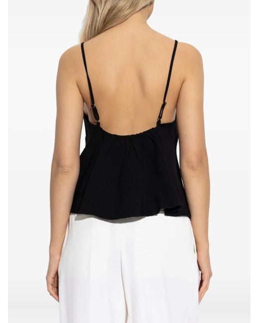 Gestuz Black Gzcamila V-Neck Blouse