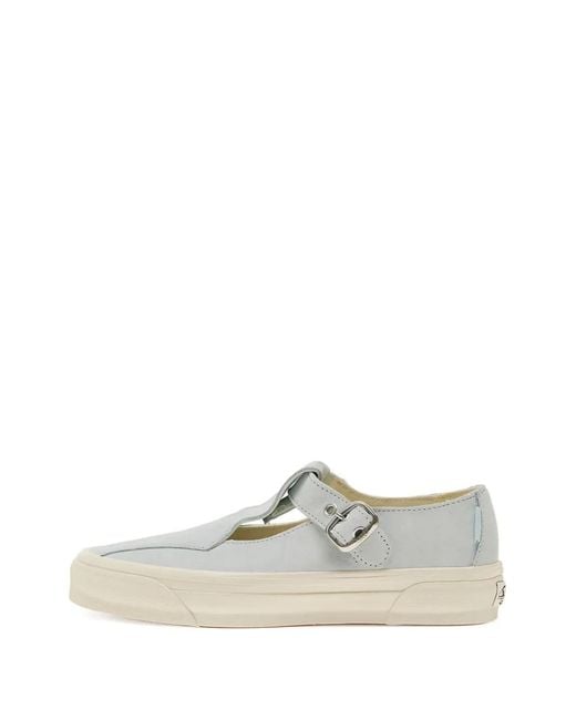 Vans White Mary Jane Buckle Sneakers