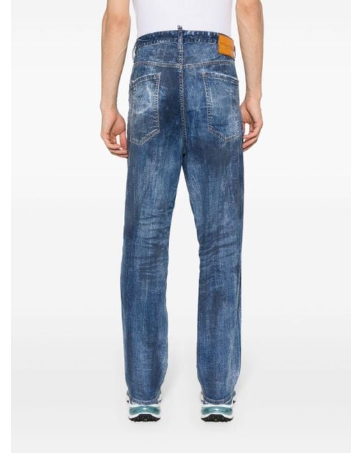 DSquared² Jeans Met Wijde Pijpen in het Blue voor heren