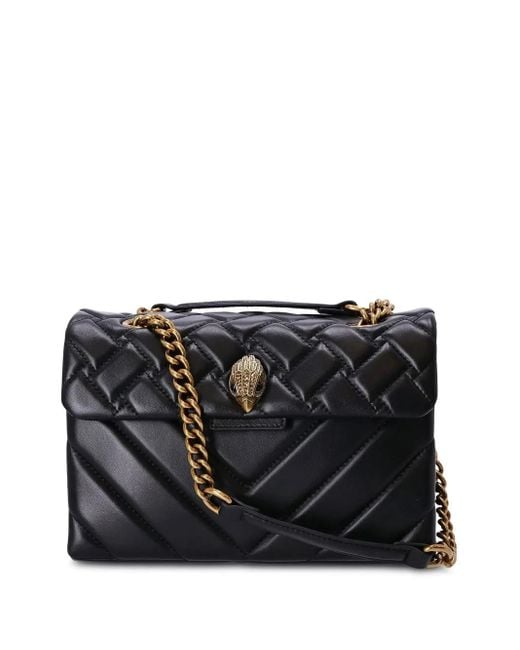 Kurt Geiger Black Leather Kensington Bag