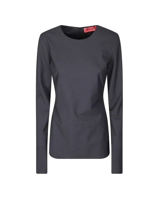 Thelatest Blue Elisa Long-Sleeve Top