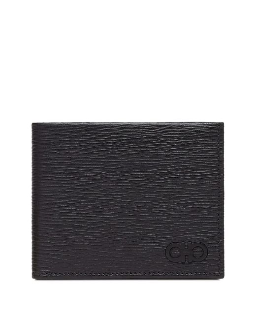 Ferragamo Black Gancini Wallet for men