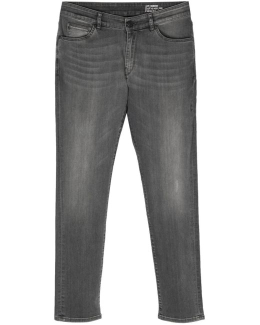 PT Torino Halbhohe Straight-Leg-Jeans in Gray für Herren