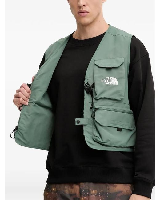 The North Face Green Pockets Utility Vest for men