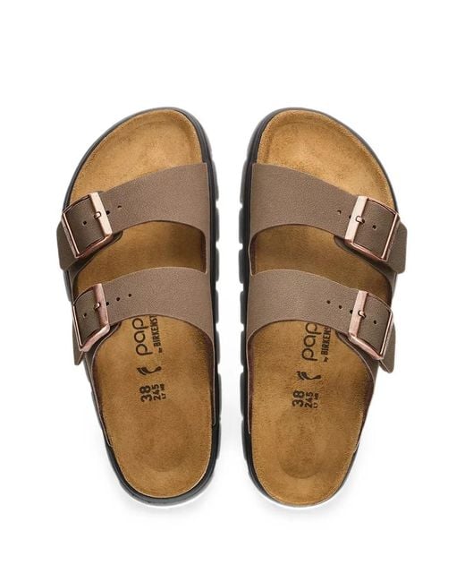 Birkenstock Brown Buckle-Fastening Sandals