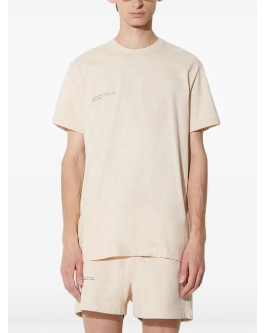 PANGAIA Natural Logo-Print T-Shirt