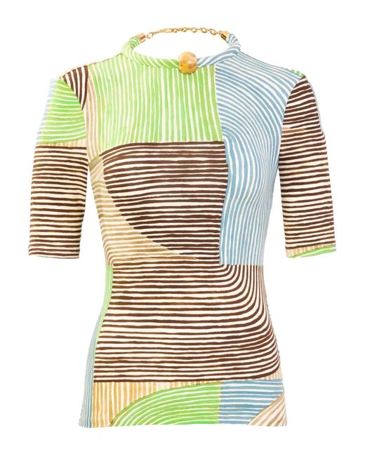 Silvia Tcherassi Green Varinia T-Shirt