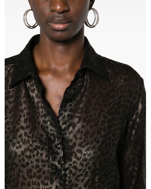 Camisa con estampado de leopardo Tom Ford de color Black