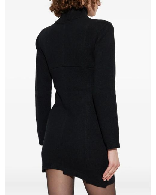 Vetements Black Asymmetric Mini Dress