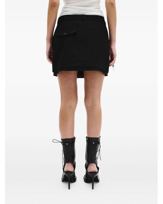 Ann Demeulemeester Tepu Mini Skirt Black