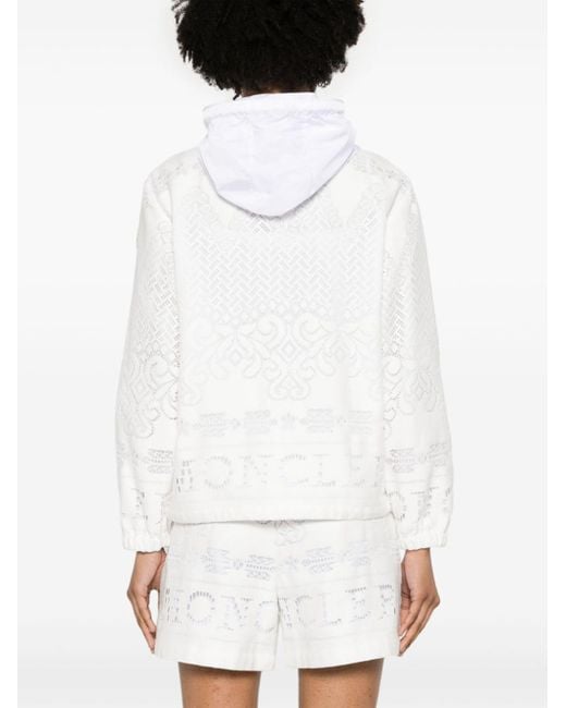 Veste Leimone à capuche Moncler en coloris White