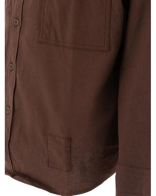 Nonnative Brown Double-Pocket Western Shirt for men