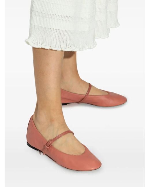 Lanvin Red Flat Shoes