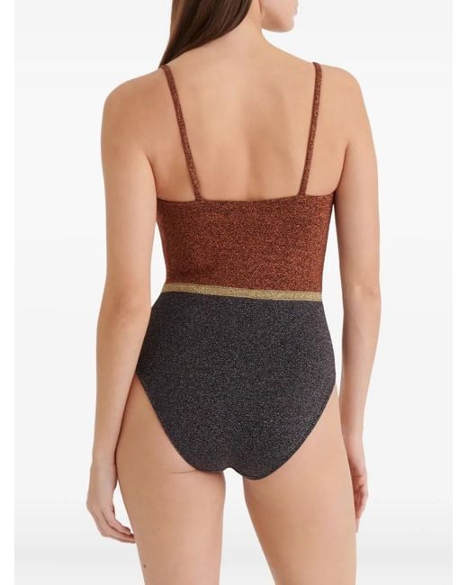 Eres Calanque Lurex Badpak in het Brown