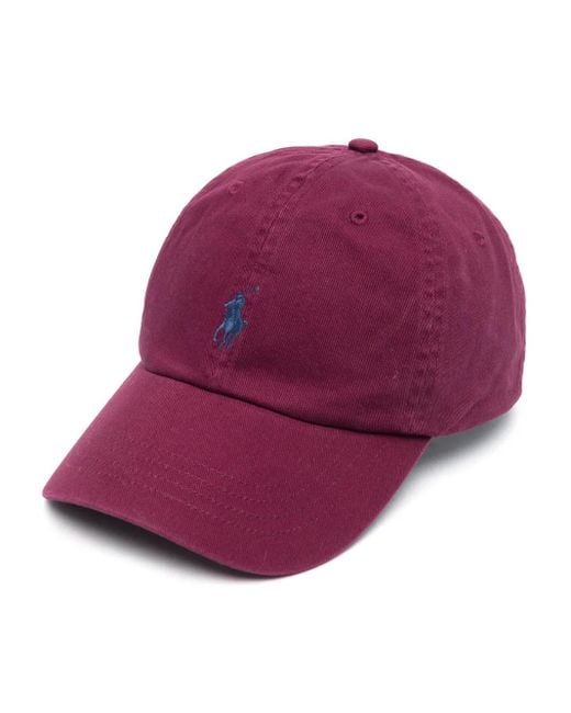 Polo Ralph Lauren Baseballkappe Mit Logo-Stickerei in Purple für Herren