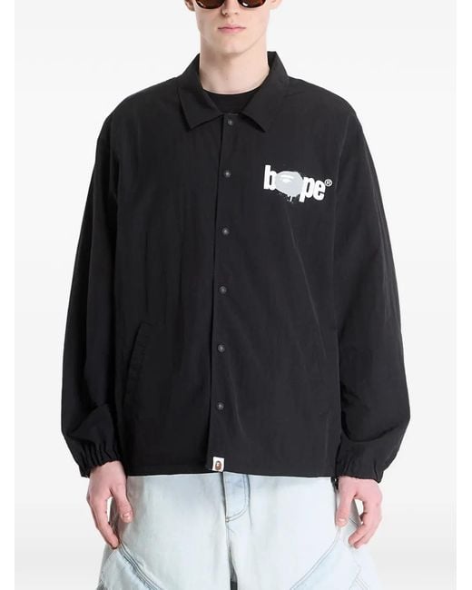 A Bathing Ape Black Bape Reversible Jacket