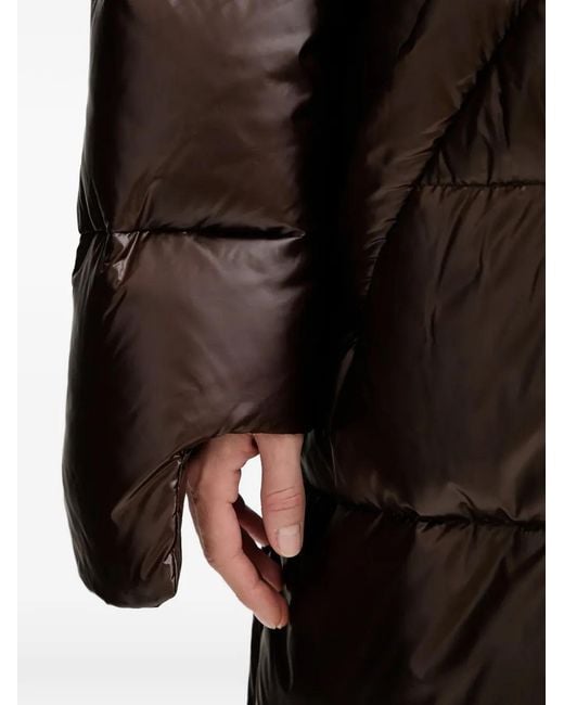 MMC Studio Brown Hooded Padded Parka Coat