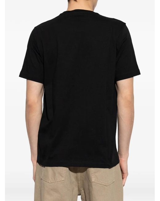 Paul Smith Black Slides Graphic-Print T-Shirt for men