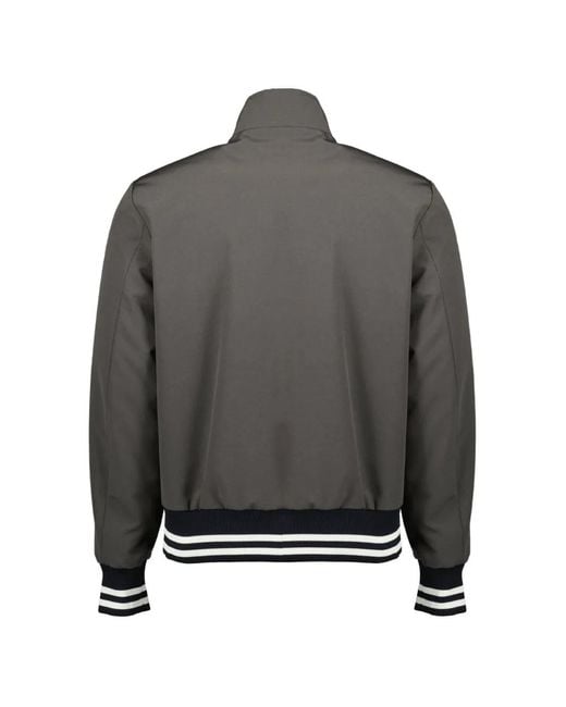 Moncler Blue Reversible Zipped Bomber Jacket for men