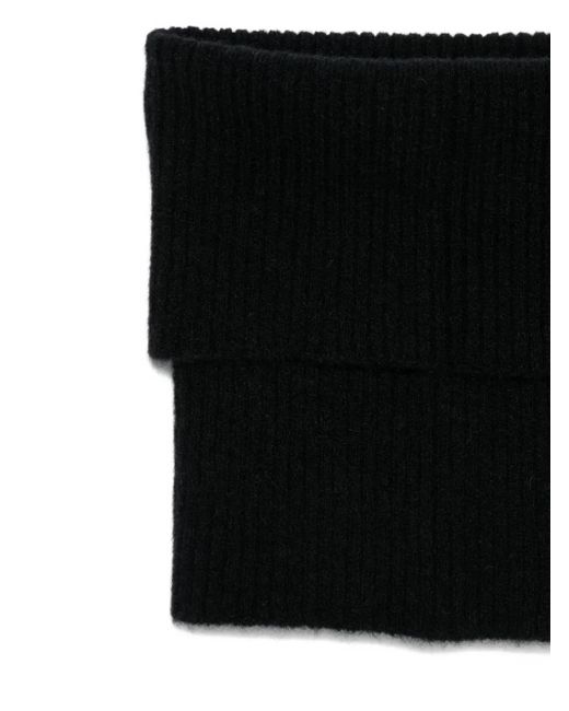 Rick Owens Black Tube Scarf