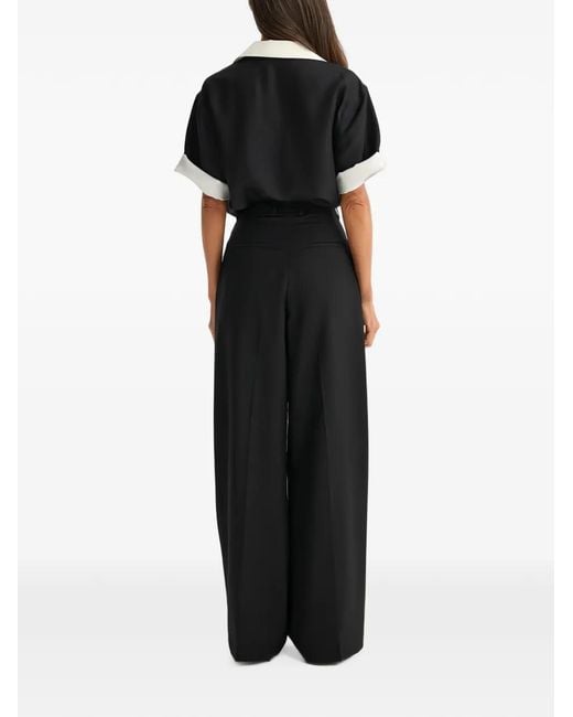 Rohe Blue Contrast Camp-Collar Shirt