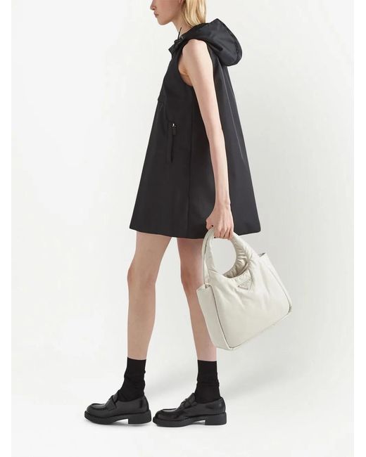Prada White Medium Soft Tote Bag