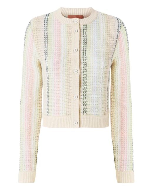 Missoni White Button-Up Cardigan