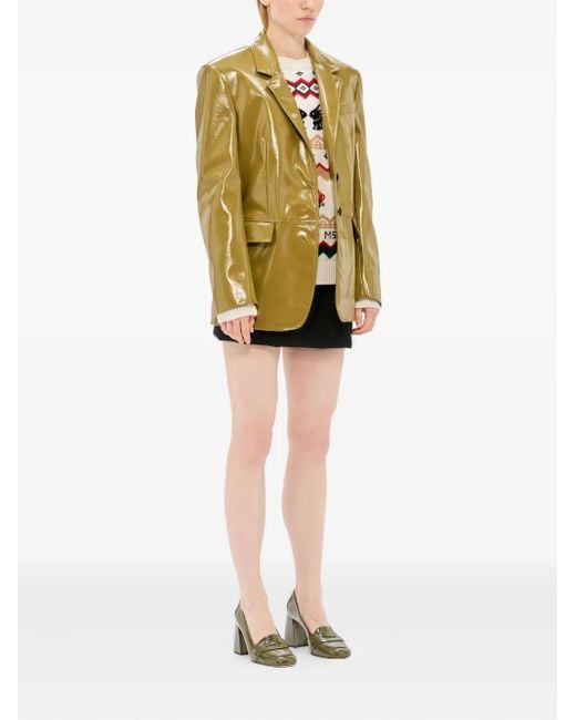 MSGM Red Wool Blend Sweatshirt