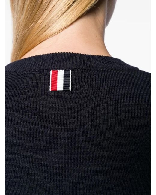 Thom Browne Black 4Bar Cotton Sweater