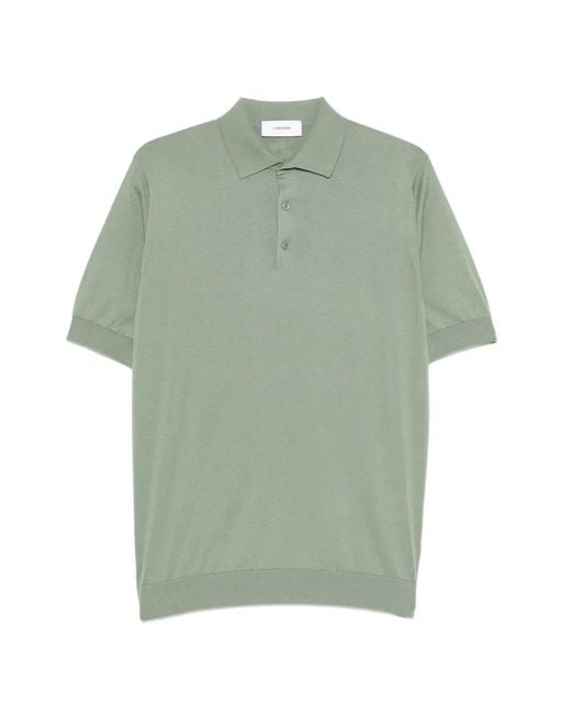 Lardini Green Buttoned Polo Shirt for men
