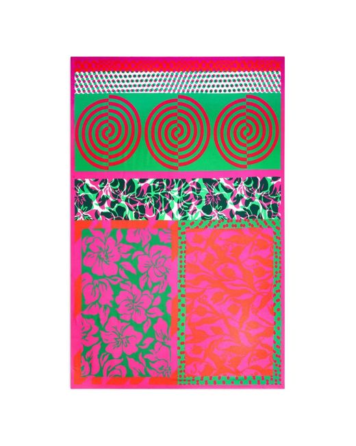 Dries Van Noten Pink Printed Pareo