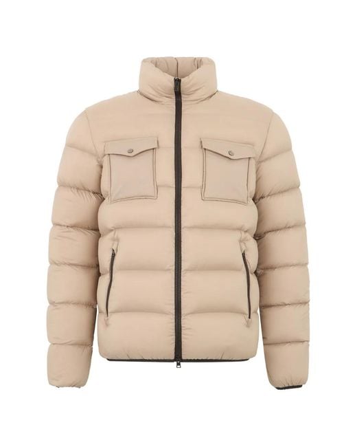 Herno Natural Quilted High-Neck Jacket for men