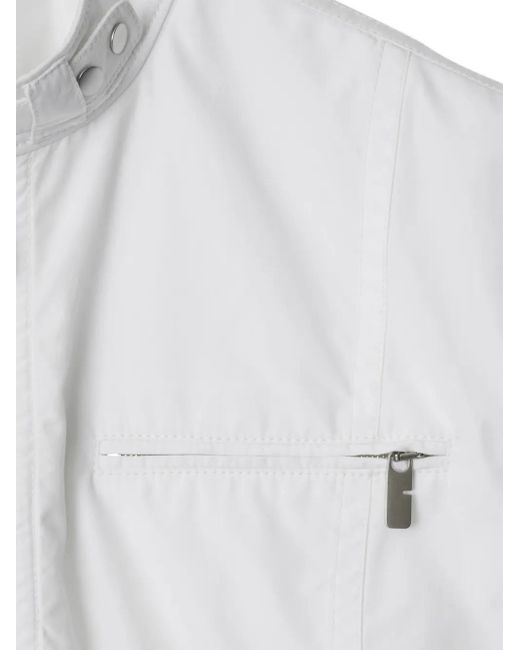 Top con media cremallera Burberry de color White