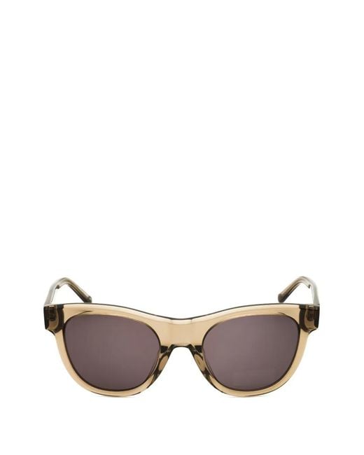 DKNY Brown Round-Frame Sunglasses