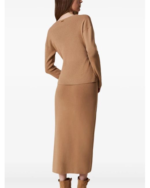 Twinset Gebreide Rok in het Natural