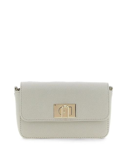 Furla Gray 1927 Arco Crossbody Bag