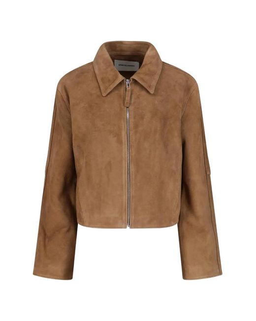 Low Classic Brown Suede Jacket
