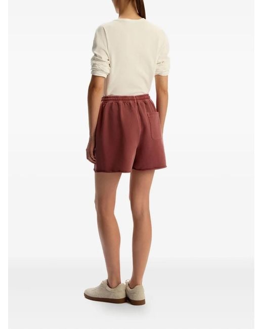 12 STOREEZ Red Drawstring Terry Shorts