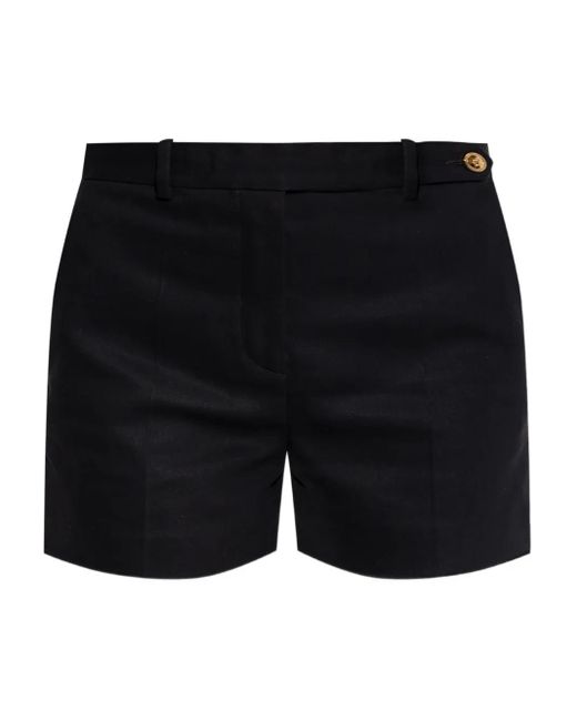 Versace Black Cotton Shorts