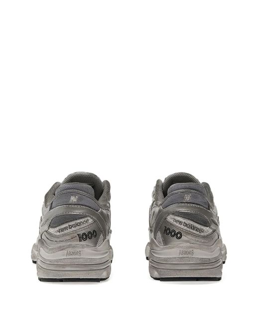 New Balance Gray 1000 Lace-Up Sneakers