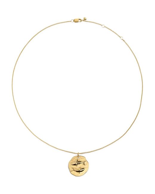 Monica Vinader White Gp Zodiac Pisces Necklace