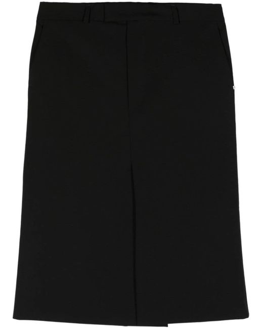 Sportmax Black Atollo Midi Pencil Skirt